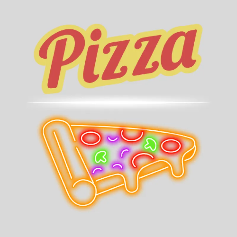 Insegne LED personalizzate per pizzerie