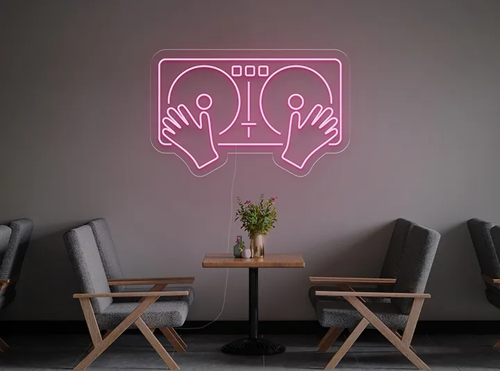 Giradischi - Insegne al neon a LED