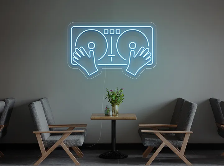 Giradischi - Insegne al neon a LED