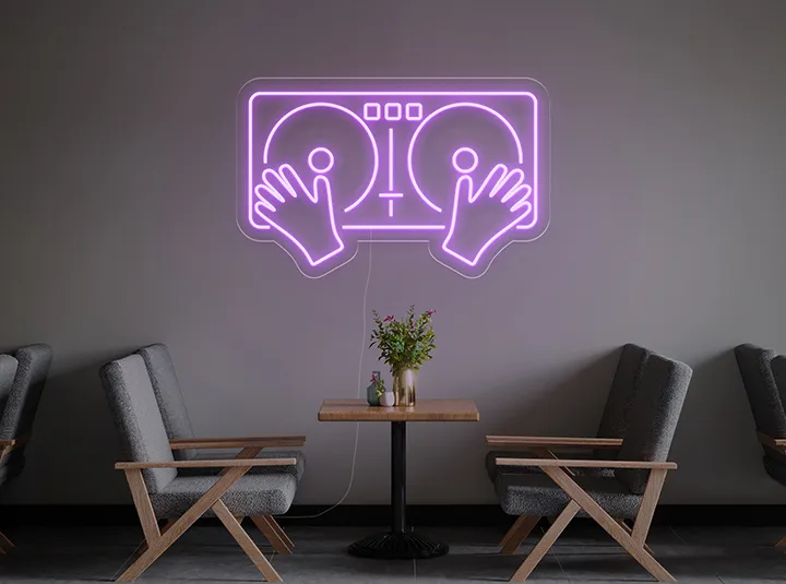Giradischi - Insegne al neon a LED
