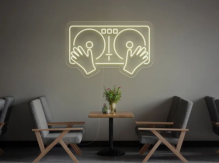 Giradischi - Insegne al neon a LED