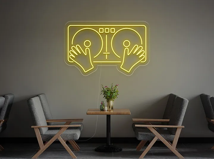 Giradischi - Insegne al neon a LED