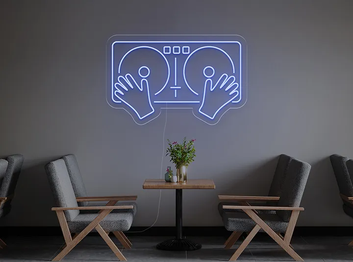 Giradischi - Insegne al neon a LED