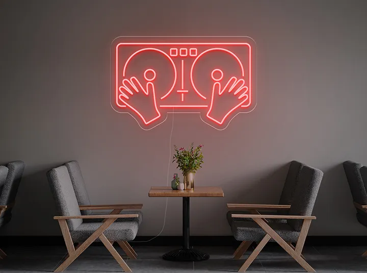 Giradischi - Insegne al neon a LED