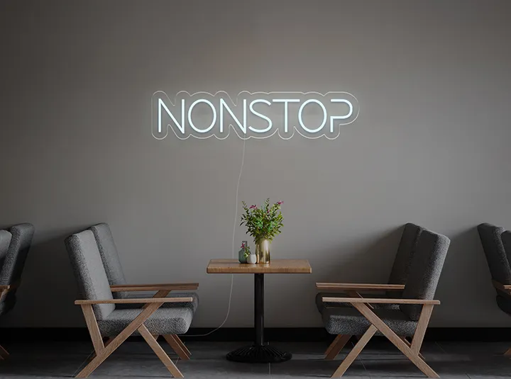 NON STOP - Insegne al neon a LED