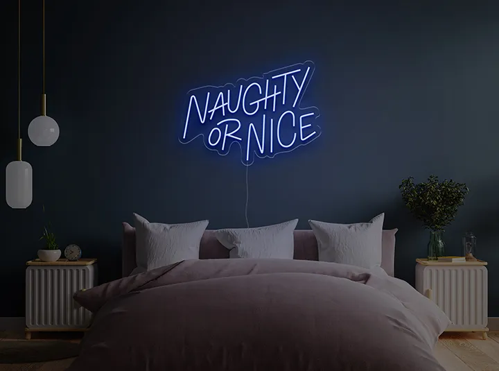 Naughty & Nice - Insegne al neon a LED