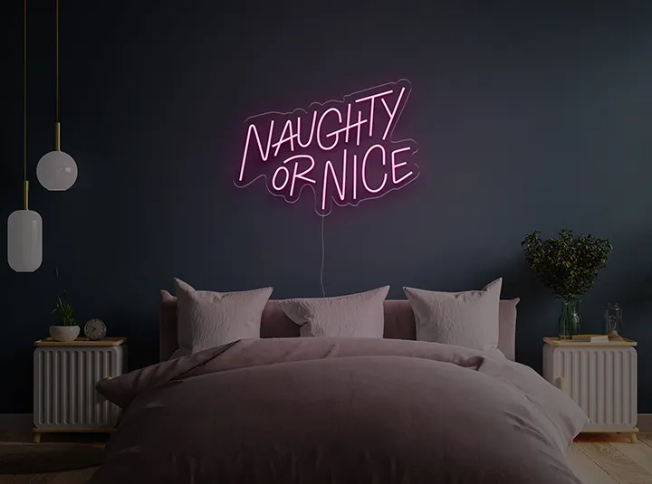 Naughty & Nice - Insegne al neon a LED