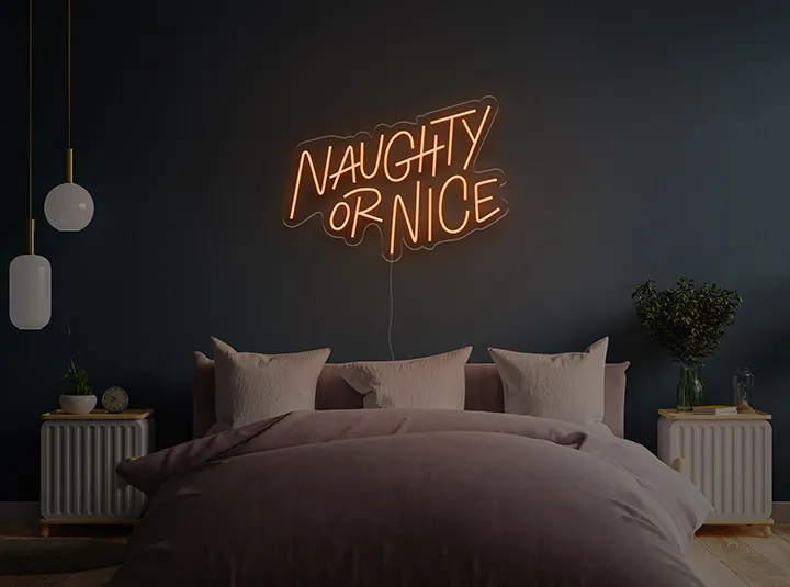 Naughty & Nice - Insegne al neon a LED