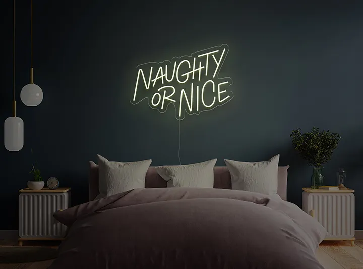 Naughty & Nice - Insegne al neon a LED