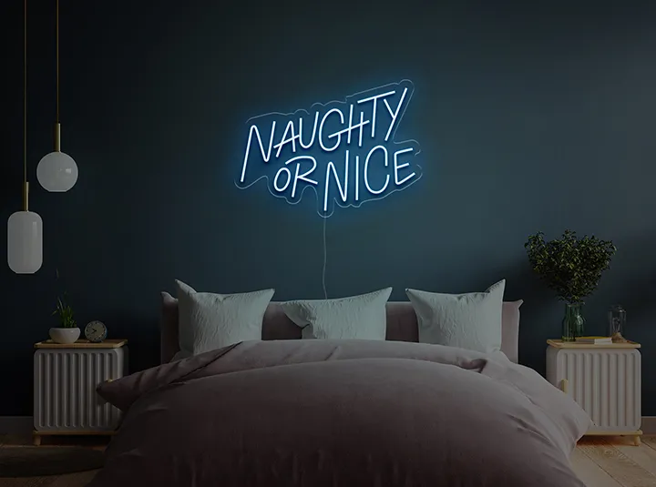 Naughty & Nice - Insegne al neon a LED