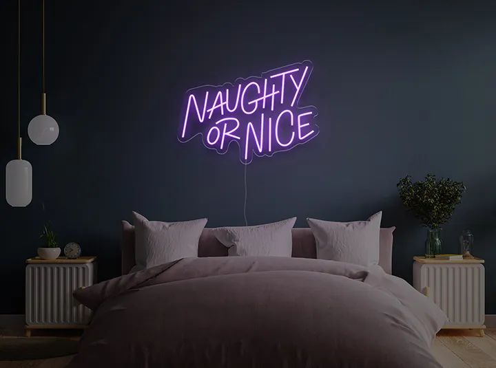 Naughty & Nice - Insegne al neon a LED
