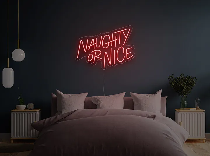 Naughty & Nice - Insegne al neon a LED