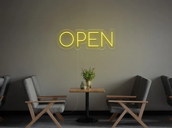 OPEN - Insegne al neon a LED
