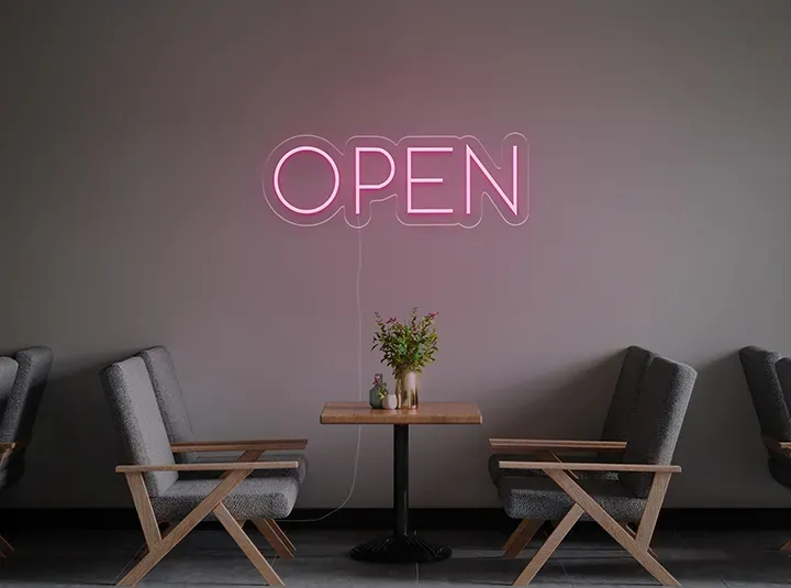 OPEN - Insegne al neon a LED