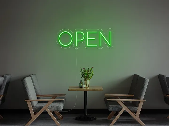 OPEN - Insegne al neon a LED