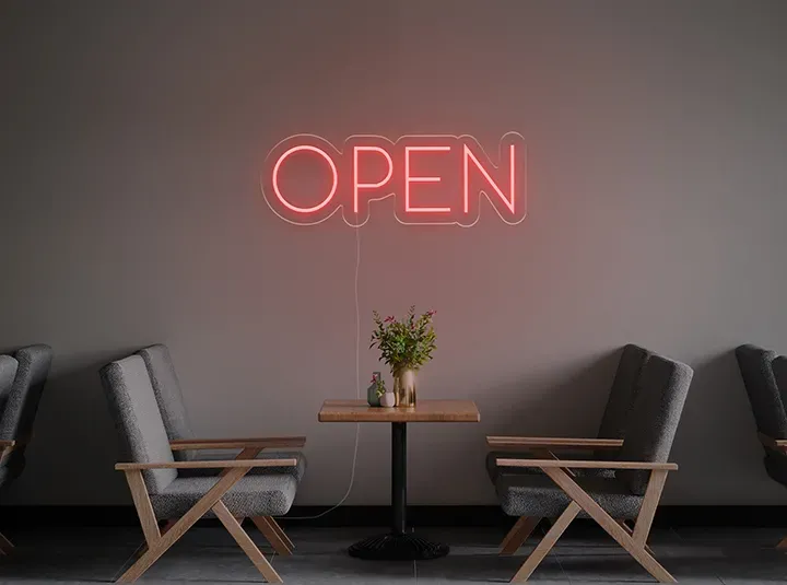 OPEN - Insegne al neon a LED