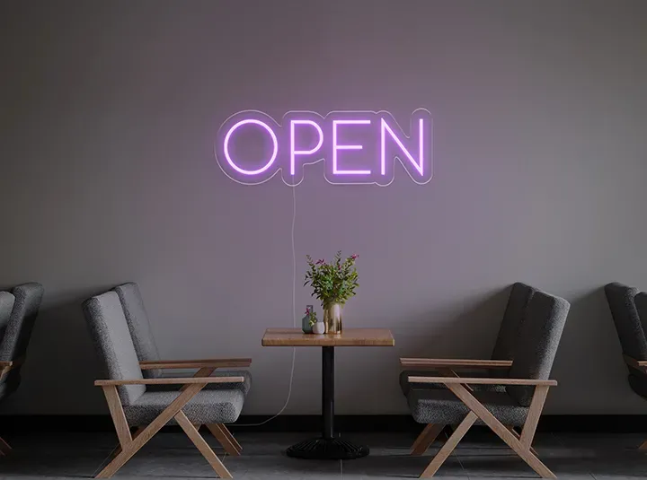 OPEN - Insegne al neon a LED