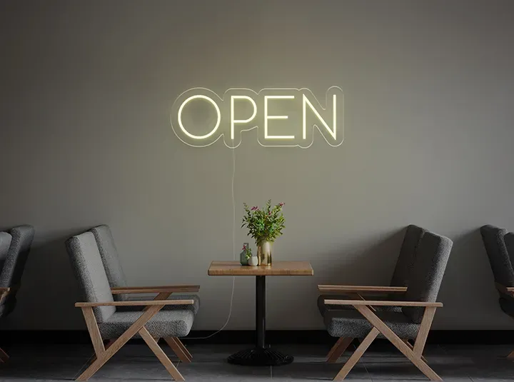 OPEN - Insegne al neon a LED