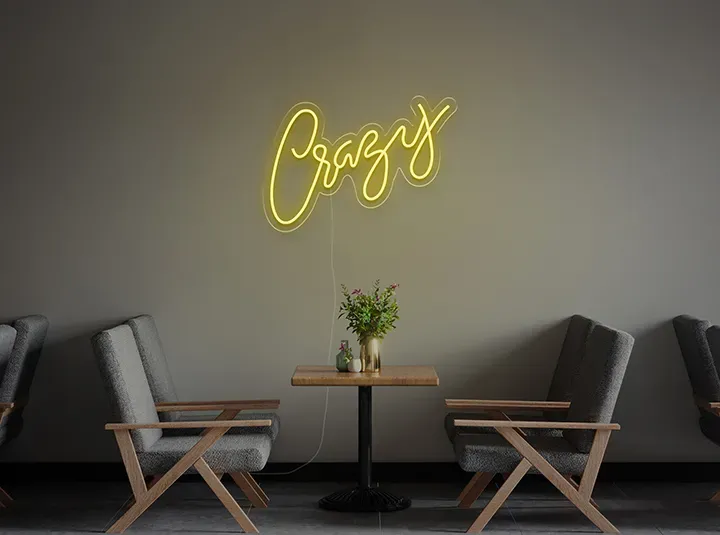 Crazy - Insegne al neon a LED