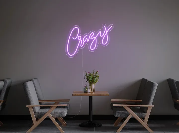 Crazy - Insegne al neon a LED