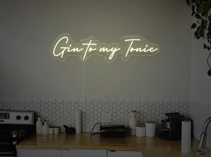 Gin to my tonic - Insegne al neon a LED