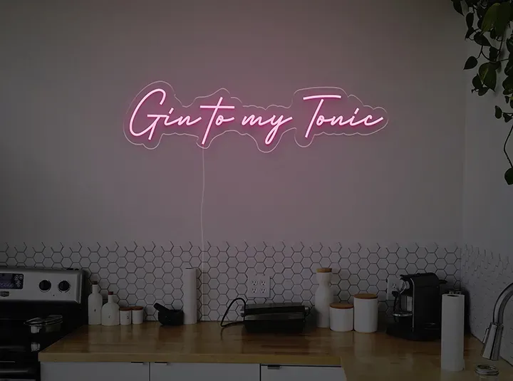 Gin to my tonic - Insegne al neon a LED