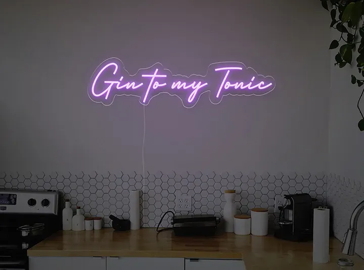 Gin to my tonic - Insegne al neon a LED