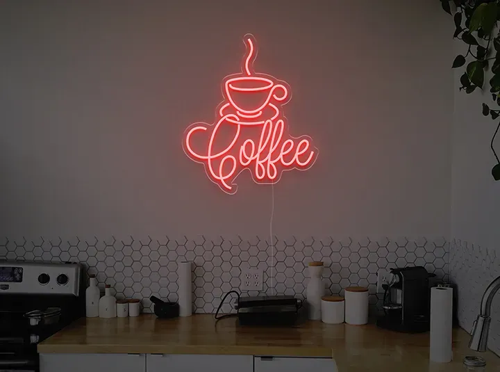 Coffee - Insegne al neon a LED