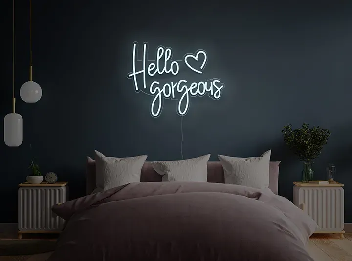 Hello Gorgeous - Insegne al neon a LED