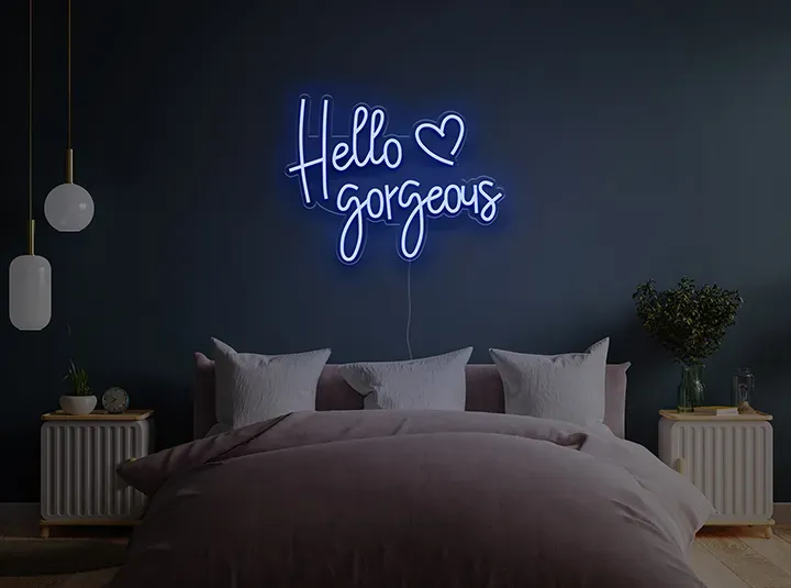 Hello Gorgeous - Insegne al neon a LED