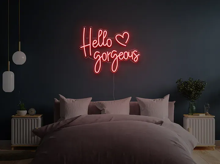 Hello Gorgeous - Insegne al neon a LED
