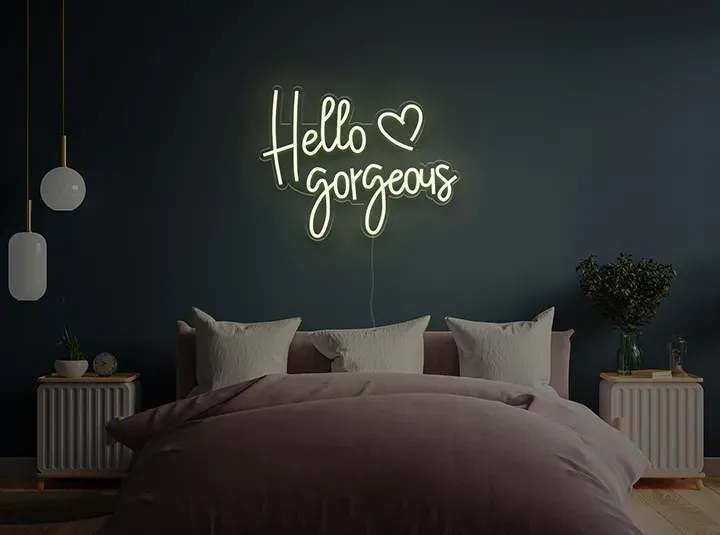 Hello Gorgeous - Insegne al neon a LED