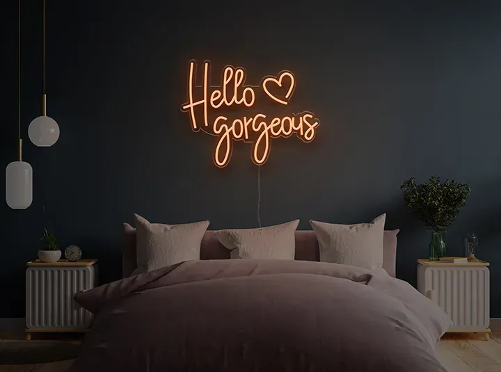 Hello Gorgeous - Insegne al neon a LED