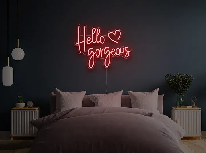 Hello Gorgeous - Insegne al neon a LED