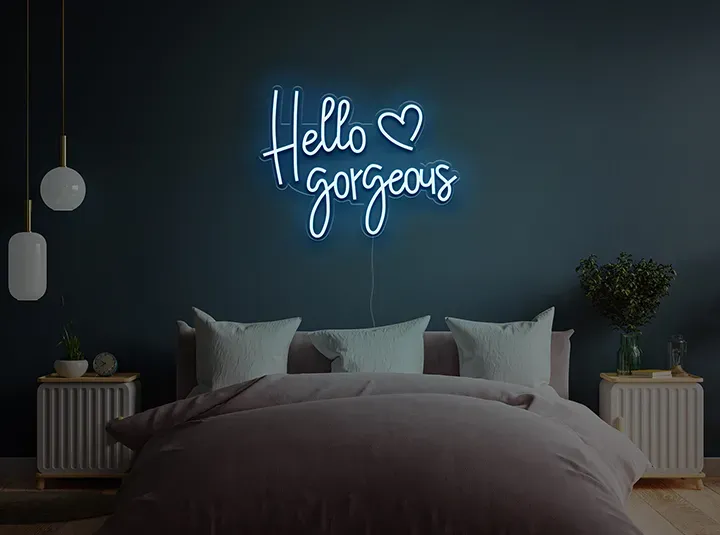 Hello Gorgeous - Insegne al neon a LED