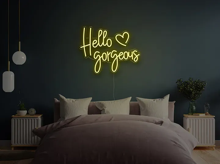 Hello Gorgeous - Insegne al neon a LED