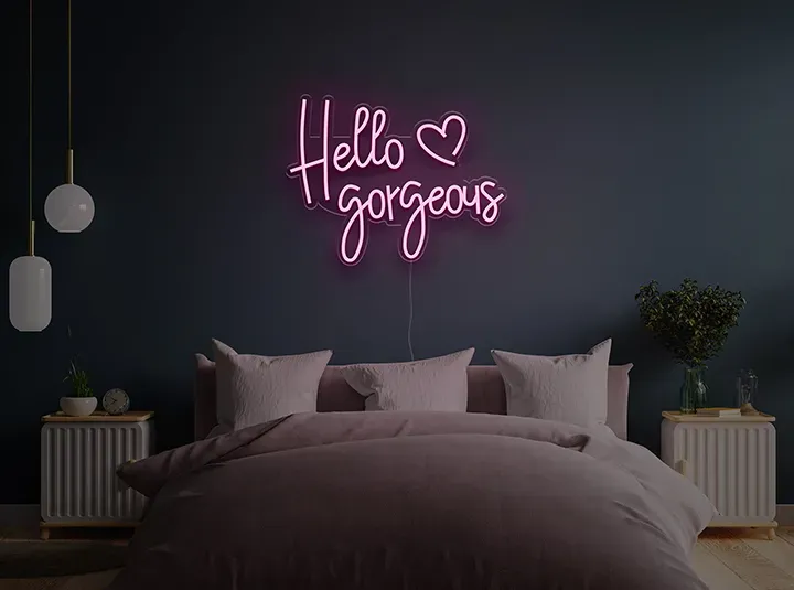 Hello Gorgeous - Insegne al neon a LED