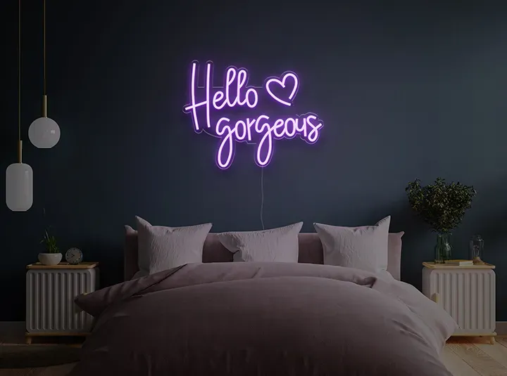 Hello Gorgeous - Insegne al neon a LED