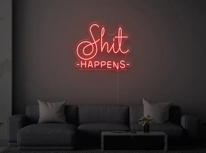 Shit Happens - Insegne al neon a LED