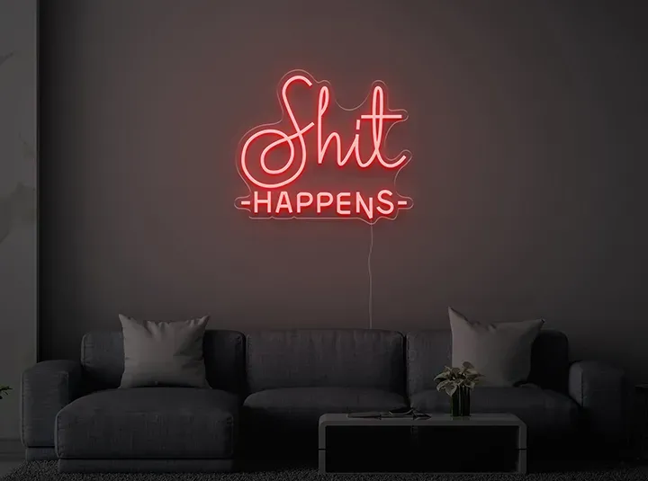 Shit Happens - Insegne al neon a LED