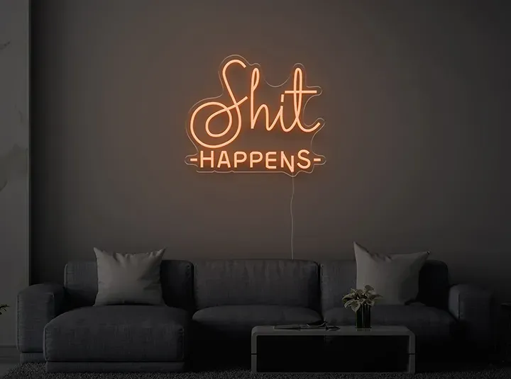 Shit Happens - Insegne al neon a LED