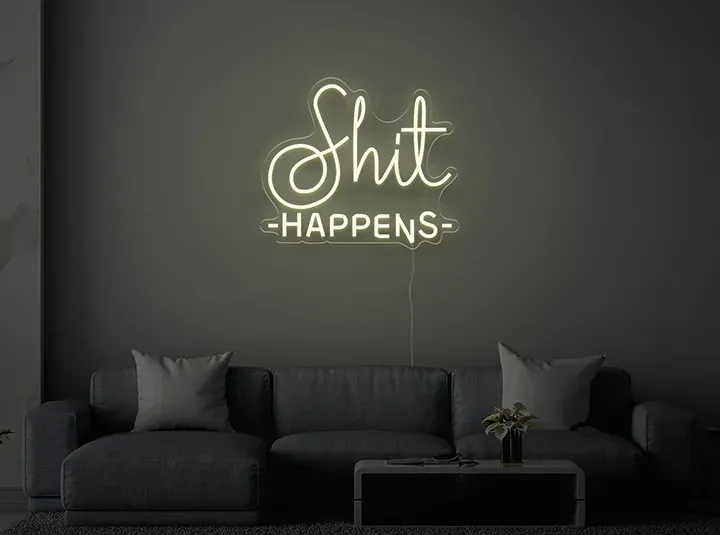 Shit Happens - Insegne al neon a LED