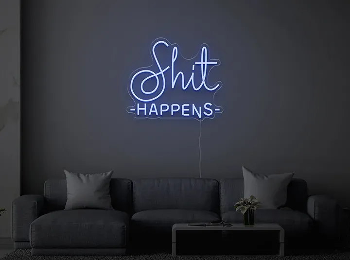 Shit Happens - Insegne al neon a LED