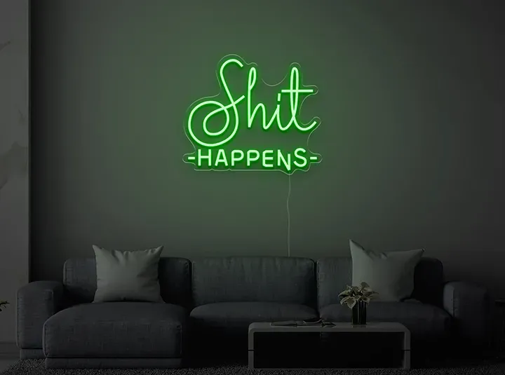 Shit Happens - Insegne al neon a LED