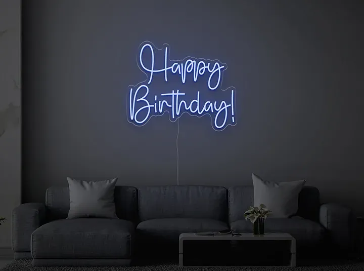 Happy birthday - Insegne al neon a LED