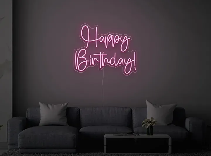 Happy birthday - Insegne al neon a LED