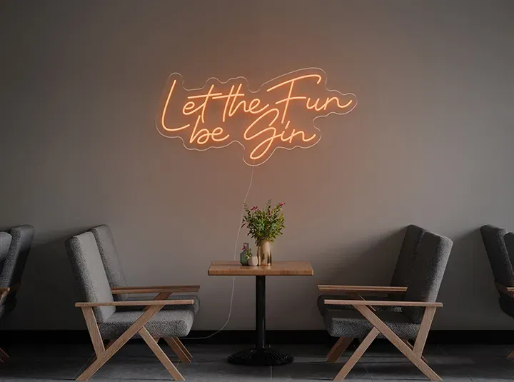 Let the fun be gin - Insegne al neon a LED