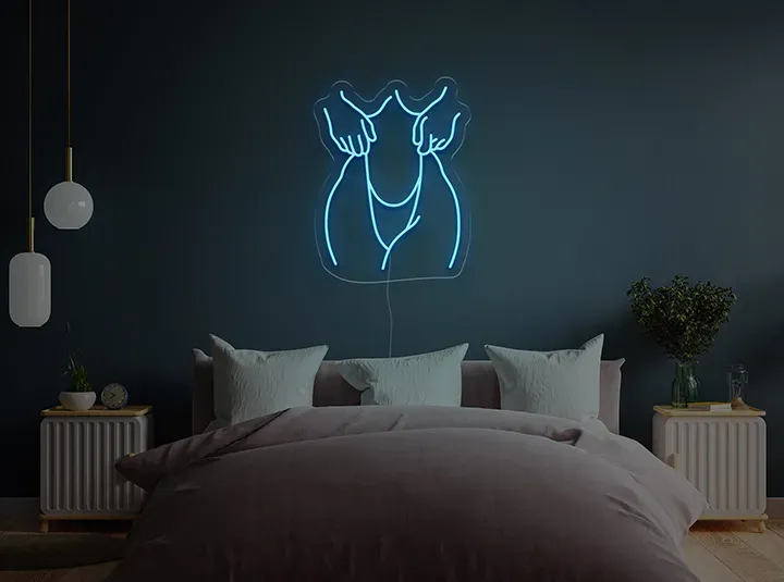Silueta I - Signe lumineux au neon LED