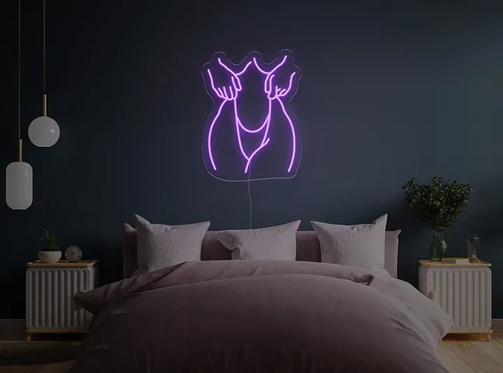 Silueta I - Signe lumineux au neon LED
