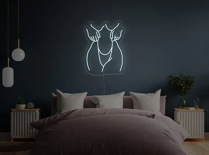 Silueta I - Signe lumineux au neon LED